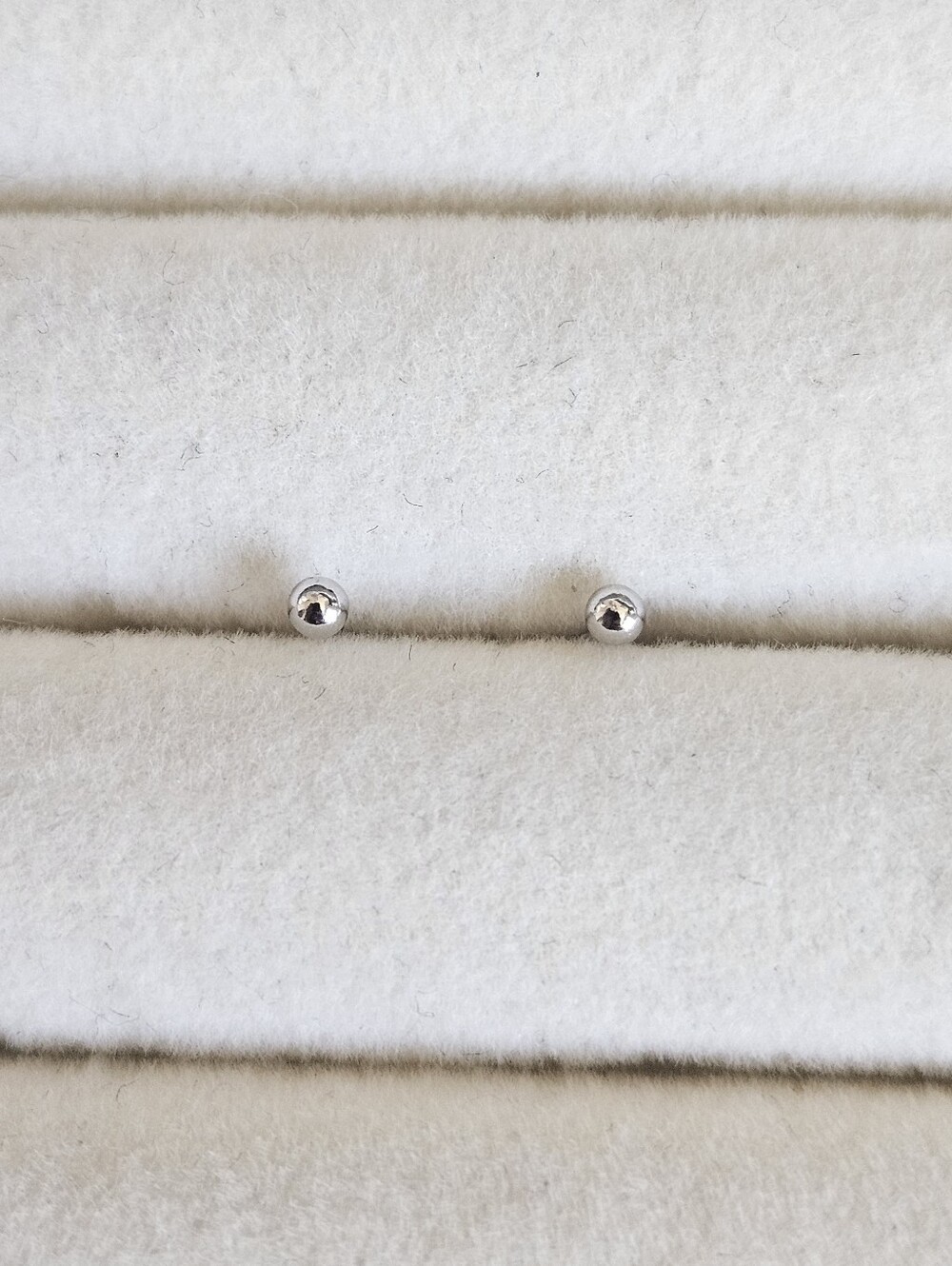 Dainty Sterling Silver Ball Stud Earrings